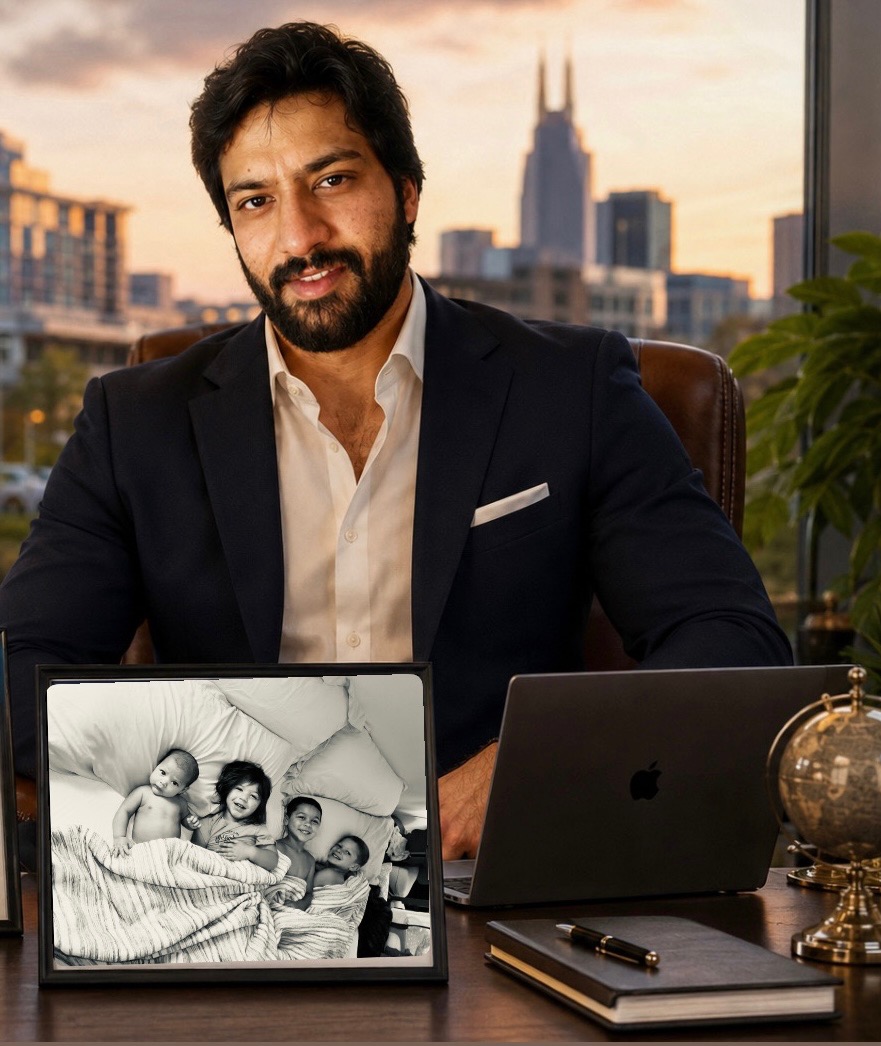 Irfan Sheikh with his family